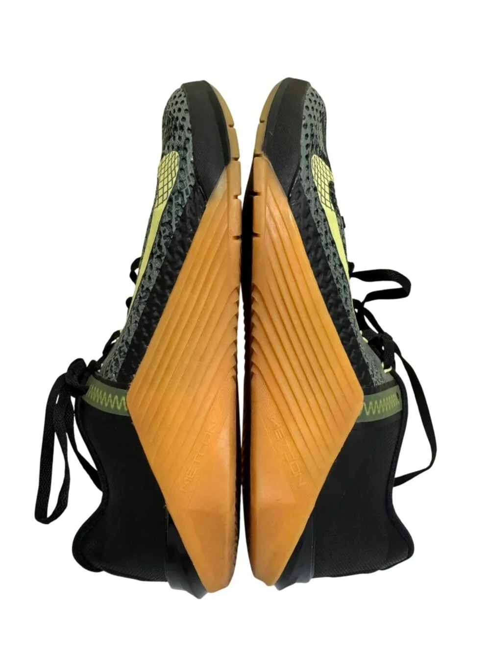 Nike Metcon 6 Training Shoes Mens US 7 EU 40 Green Black Camo Gum Sole CK9388-03